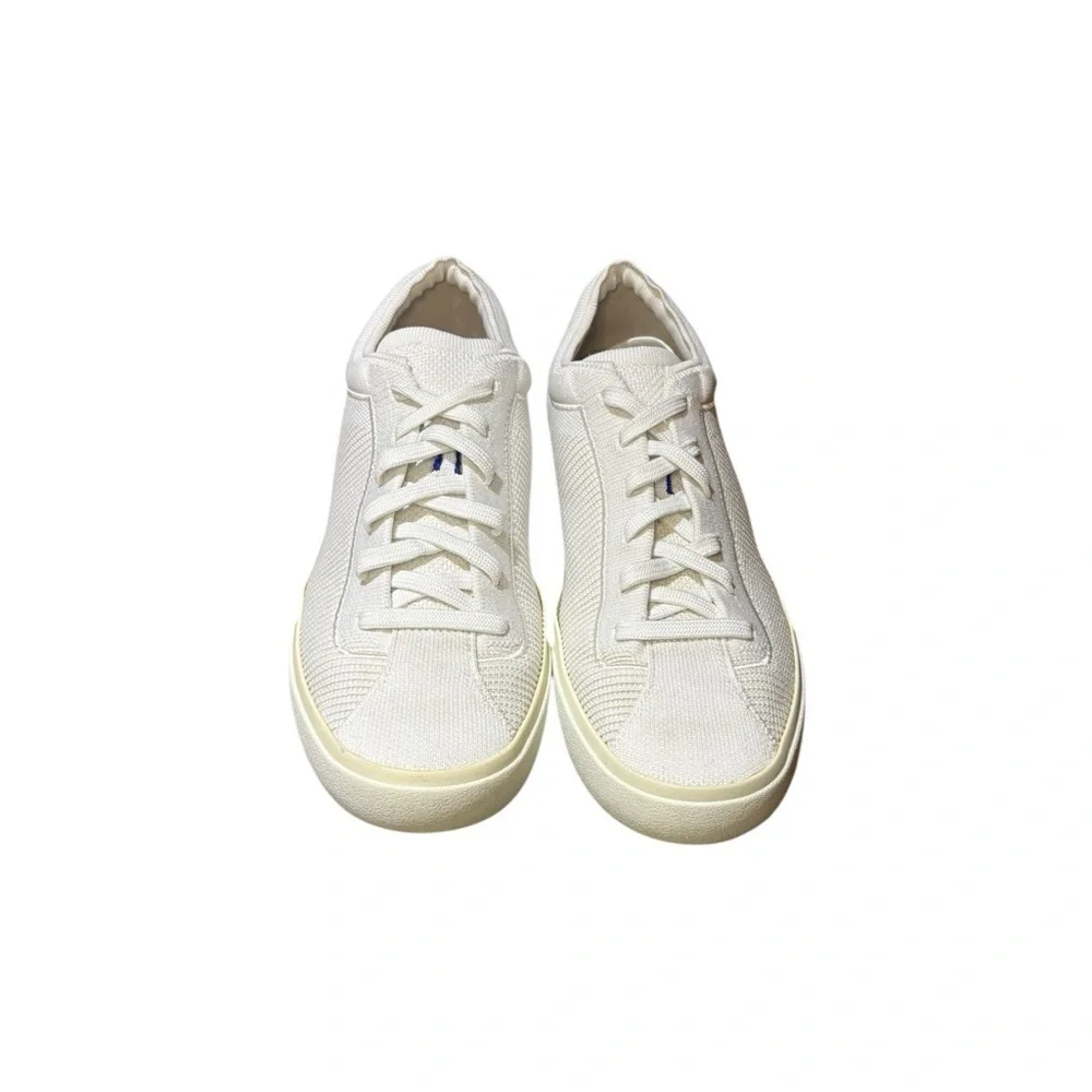 Rothy's The Lace up Sneakers in Bright White Women's 10
